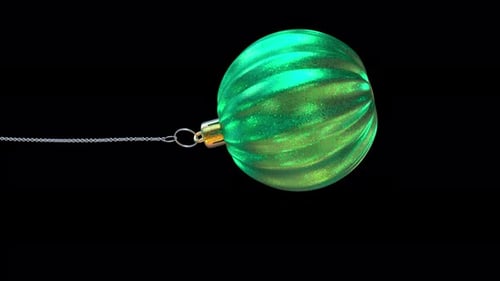 Bright Green Christmas Tree Ornament