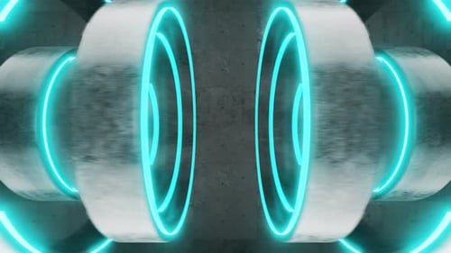 Luminous rings movement. Animation for presentation, glowing background for a party.. Animation of p