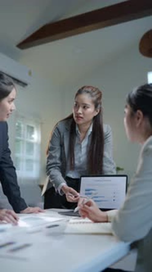 Group of teamwork businessman working and brainstorming in office