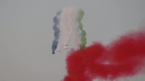 Action from the Dubai Air Show 2021, The "Al Fursan" are the United Arab Emirates Air Force aerobati