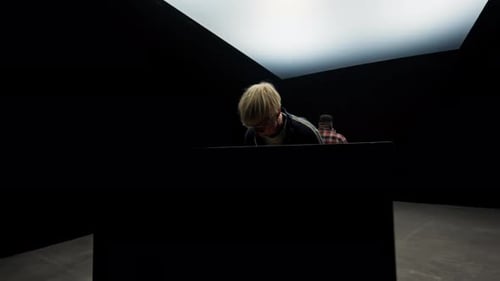 Singer And Pianist Performing Together In A Studio