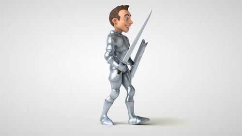 Fun cartoon knight