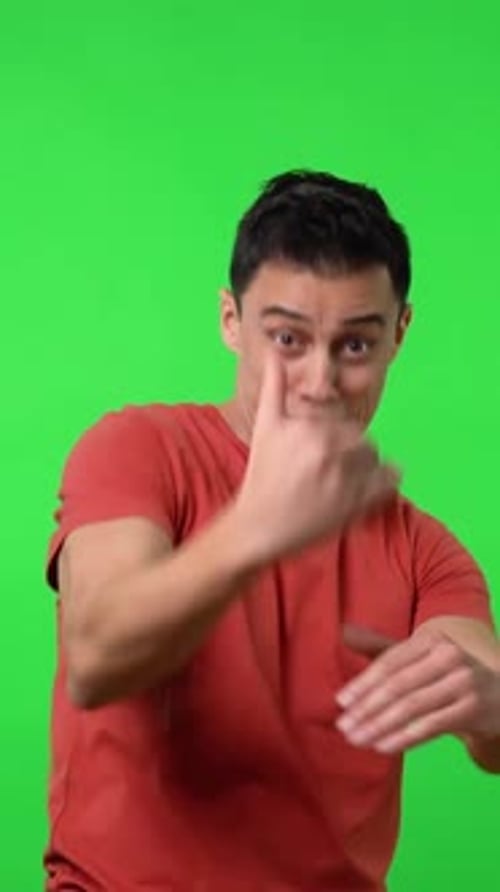 Funny Man Who Invites you to Go to a Party