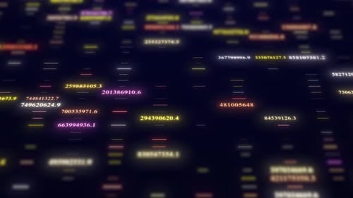 Futuristic Digital Data Flow Background Animation