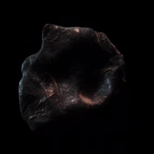 Seamlessly Looping 3D Rendered Asteroid Rotation