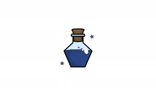animación de iconos de elixir de fantasía 4K