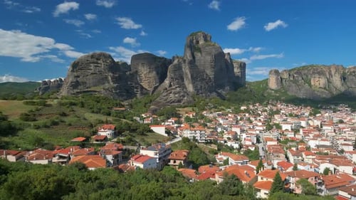 Paisaje pintoresco de Meteora en Grecia