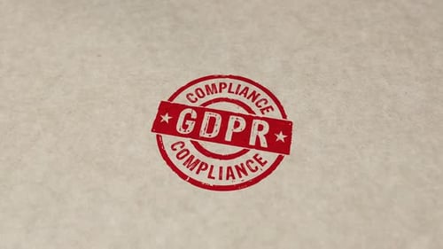 GDPR Compliance stamp and stamping