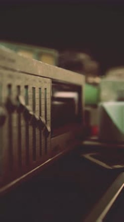 Blurry Shot of Various Electronics