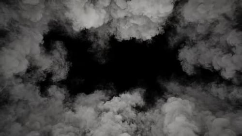 Dramatic Dark Smoke Reveal Transition