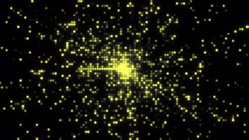 Yellow dot gradient animation background