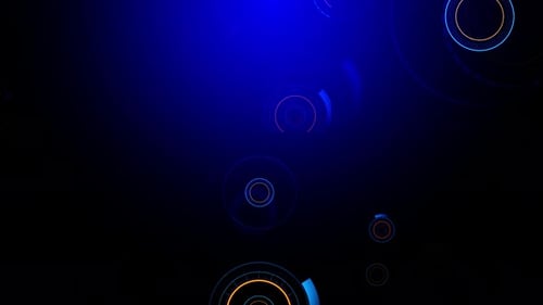 Bucle de fondo de tecnología digital azul