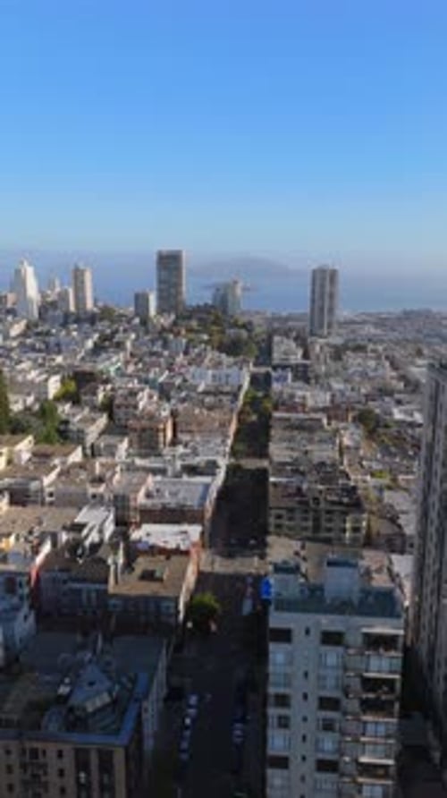 An Incredible Aerial View Showcasing the Streets and the Cityscape of San Francisco