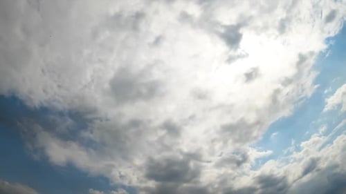 Sun in the sky is slowly covered with light grey cloudscape.