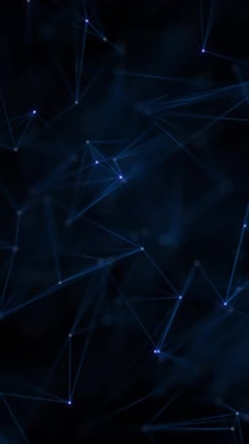 Vídeo vertical: fondo de la tecnología Blue Plexus