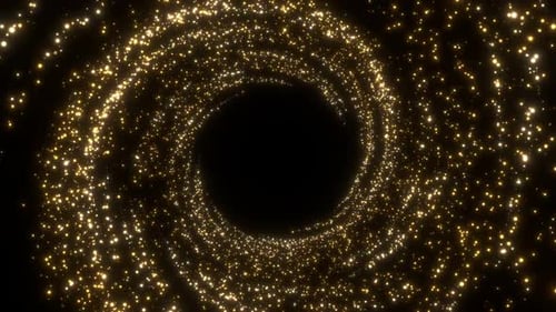 flying Golden Particles background