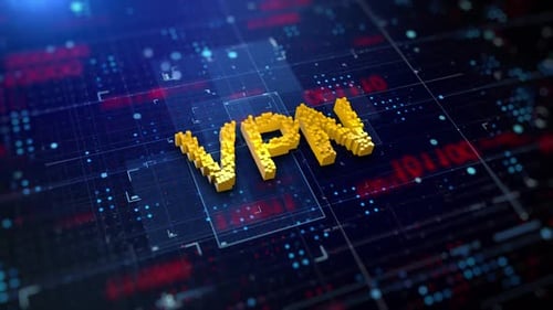 Pixeliertes Akronym VPN