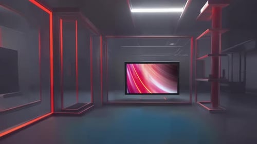 Fluid Abstract Flowing Lines Motion Background