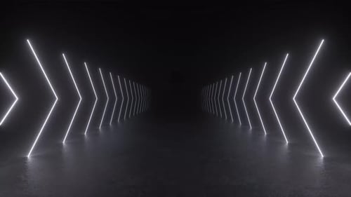 Dark Tunnel With Light at End