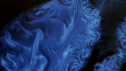 Mesmerizing Swirling Blue Fluid Abstract Background