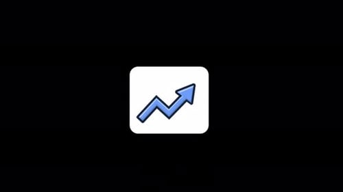 Growth Arrow Icon Animation - Transparent