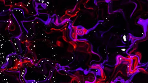 Abstract Fluid Background Animation with Glowing Neon Colors