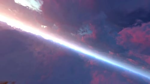 Rotating Light Beam Cloud Tunnel