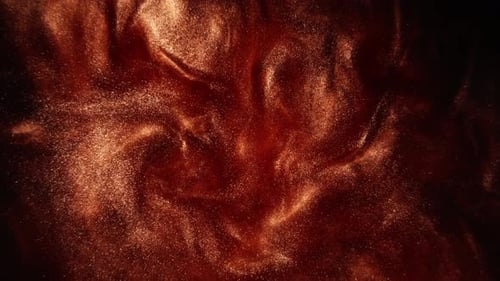 Swirling Copper Dust Abstract Background