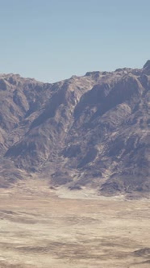 A View of a Mountain Range in the Desert