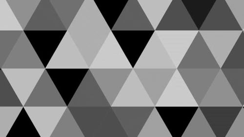 Monochrome Geometric Triangle Pattern Reveal