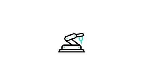 Robotic Arm Animated Icon