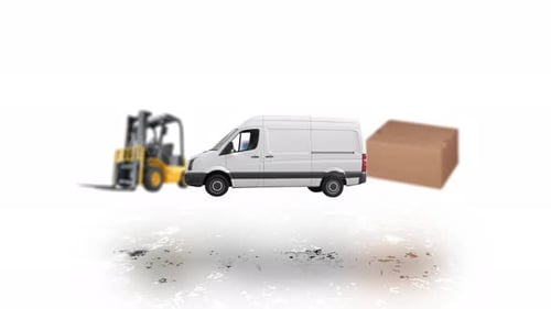 Animated Logistics and Delivery Icons for Supply Chain Videos