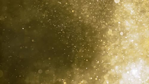 Abstract Golden Bokeh Background Overlay