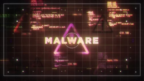 Malware Trendy Hacking And Cybersecurity Words