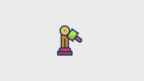 Animiertes Hammer-Spielsymbol