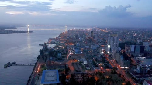 Mozambique Maputo drone footage 4K