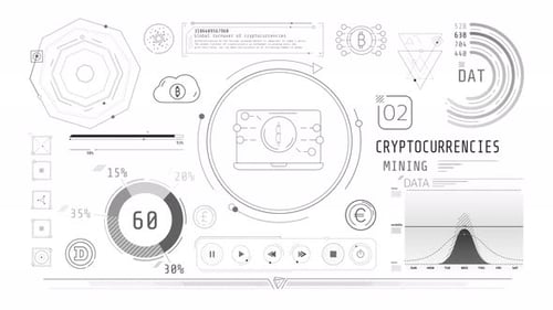 Dynamic Animation on the Theme of Cryptocurrency Mining
