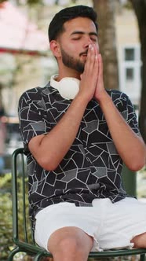 Indian Young Man Shouting Celebrating Success Winning Good News Lottery Jackpot Casino Luck Victory