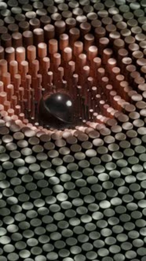 Wavy Geometric 3d Loop Animation