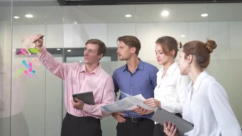 Team Brainstorming Together at the Modern Workplace