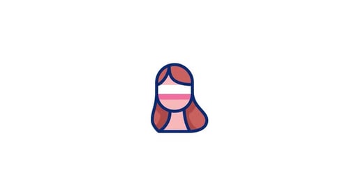 Animierte Ladyjustice-Ikone