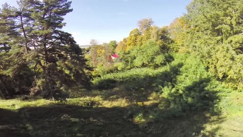 Medium-Sized Village Ikskile from Above