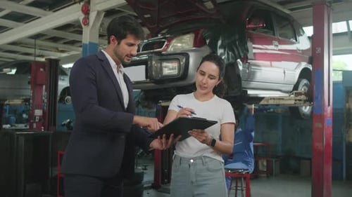 Warranty service business, fix and maintain at automotive garage station.