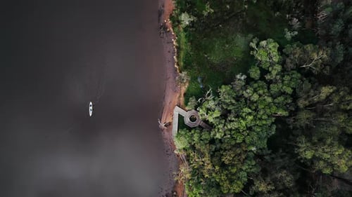 People kayaking down the river