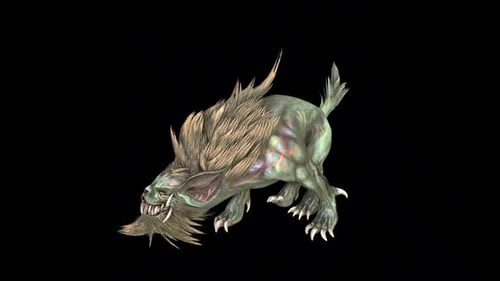 Devil Hyena Run Idle