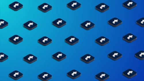 Tumblr Social Media Icons Animation Hintergrund Loop