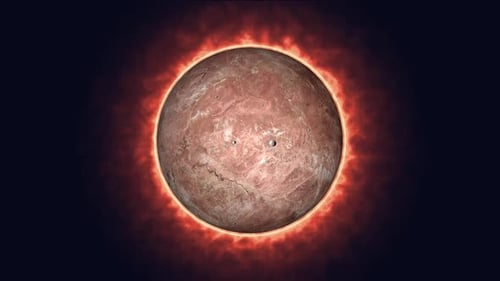 Glowing Fictional MAKEMAKE planet. 1930