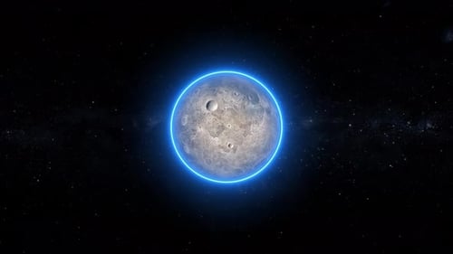Moon planet seen from space. 2165