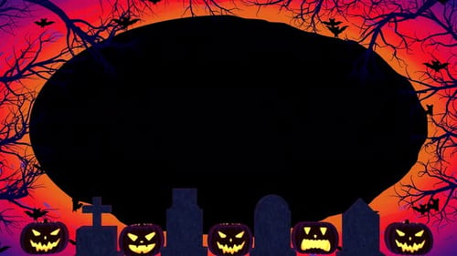 Halloween-Rahmen mit Alpha
