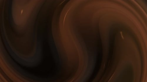 Abstract Fluid Chocolate Swirl Background Animation